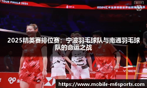 2025精英赛排位赛：宁波羽毛球队与南通羽毛球队的命运之战